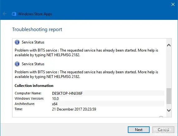 В windows 10 обнаружена потенциальная ошибка базы данных центра обновления windows