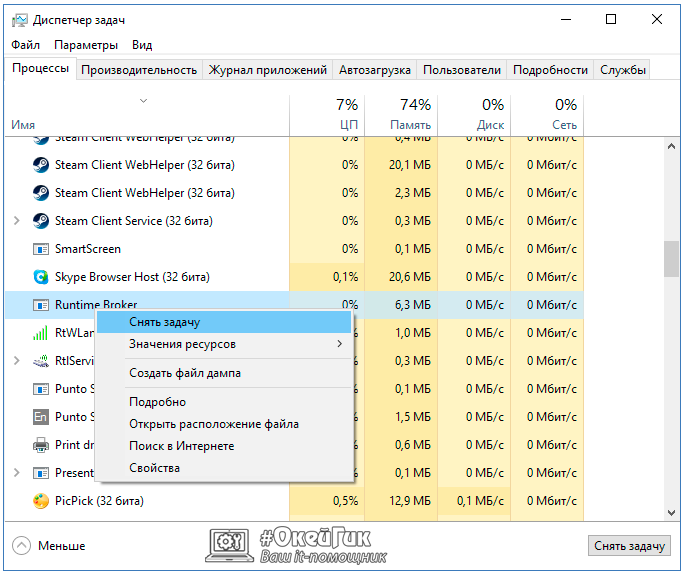 Включение и отключение компонентов windows 7