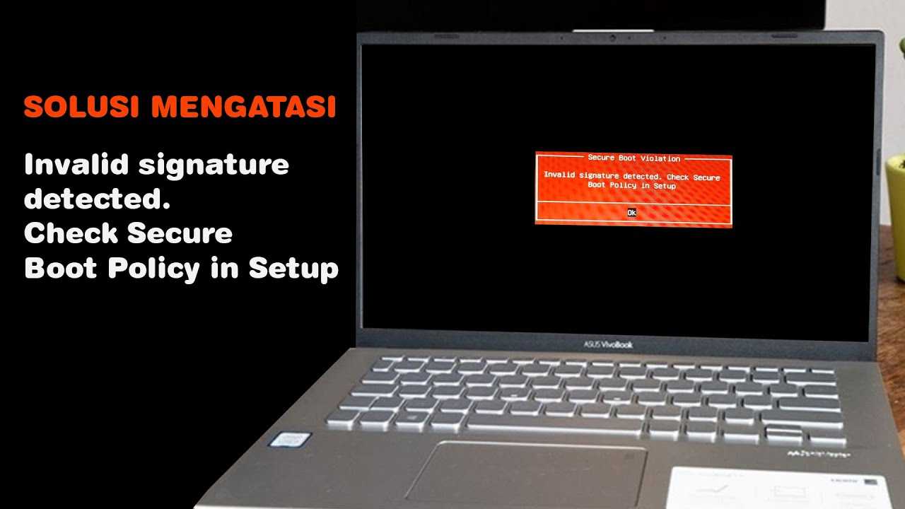 How to fix invalid signature detected?