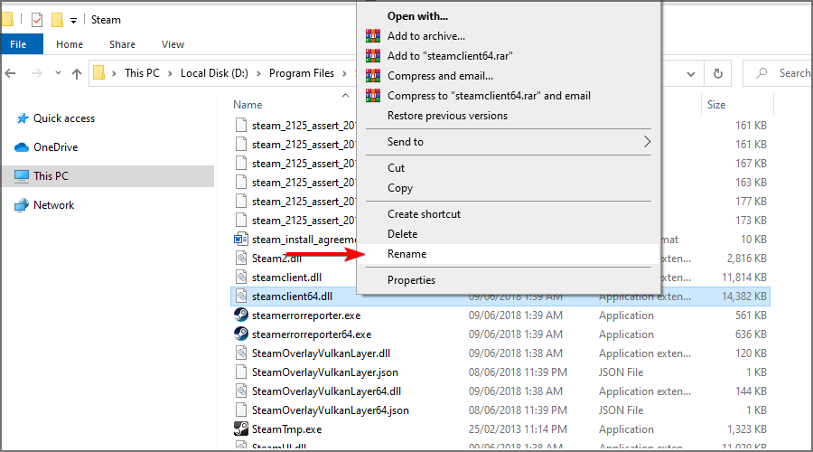 Как исправить ошибку «отсутствует (не найден) steamclient64.dll»