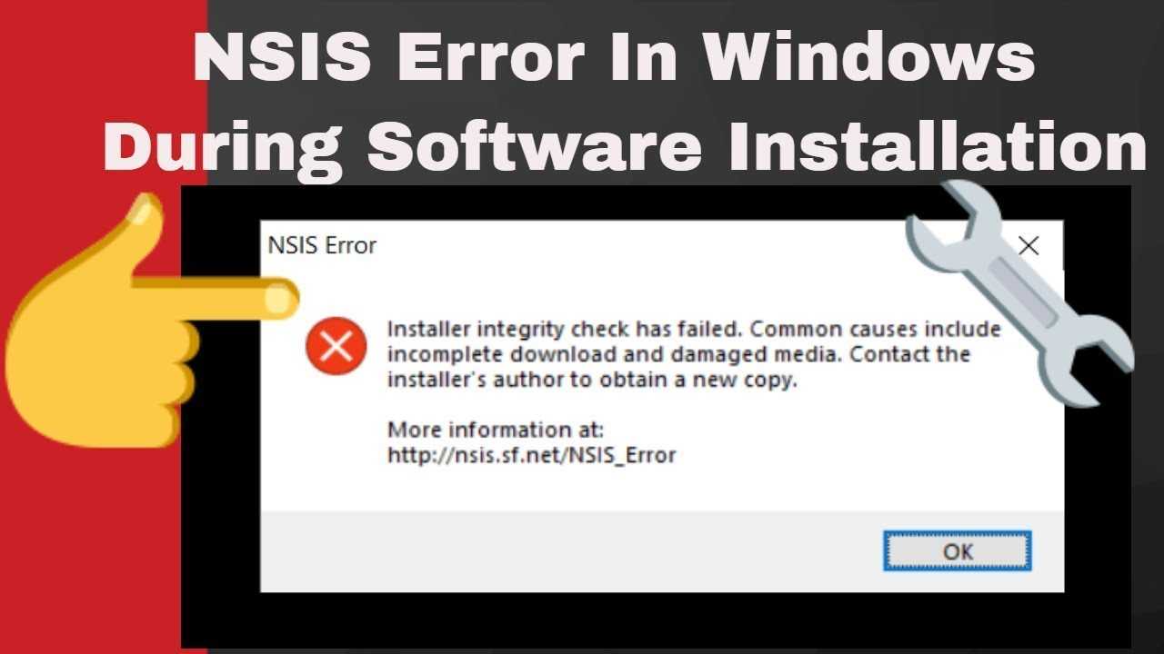 Why do i get nsis error?