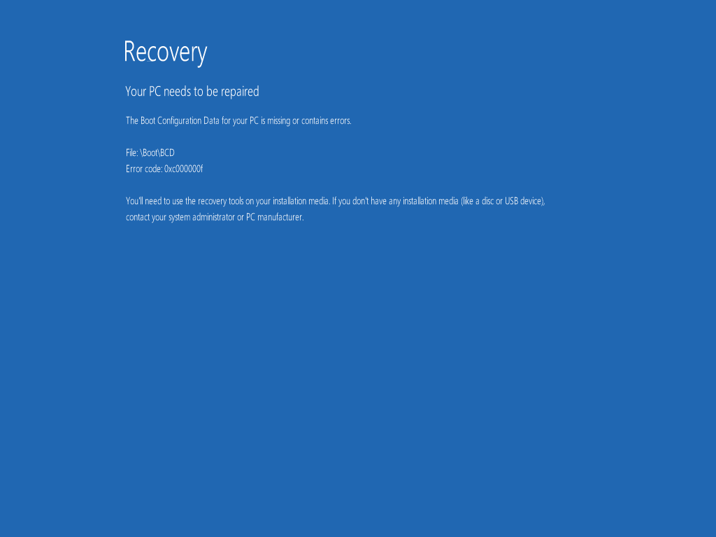 Ошибка 0xc000000f при загрузке windows 8 - что делать и как исправить?! | настройка оборудования