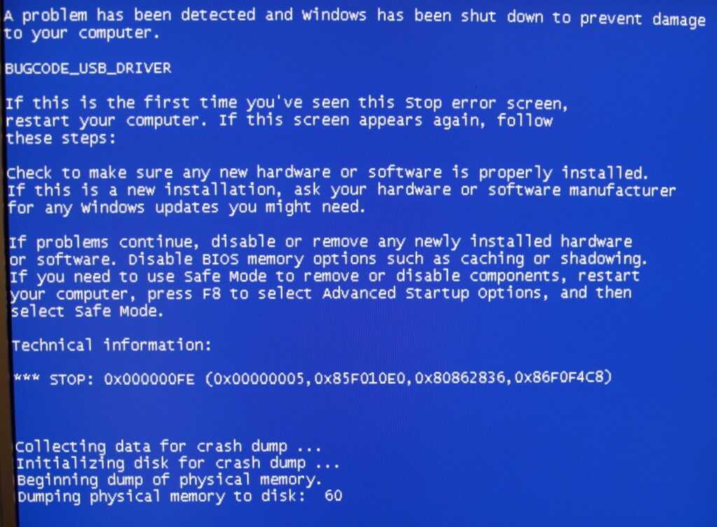 Еще одна досадная ошибка на синем экране с кодом BUGCODE_USB_DRIVER Эта ошибка возникает из-за проблемы с файлом системного драйвера usbhubsys, winusbsys